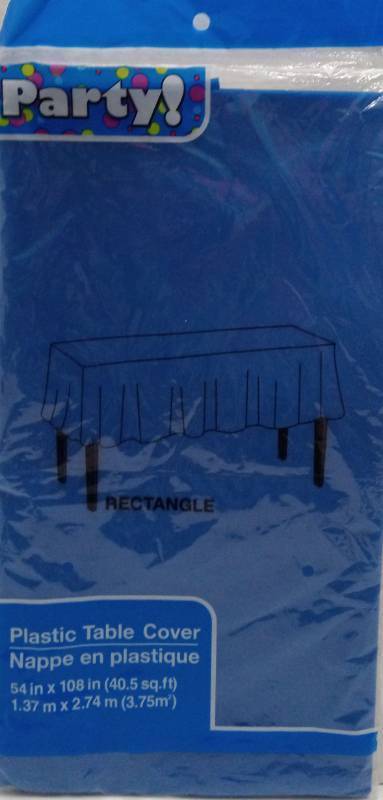 lot 7453 image: dtsc imports finger ring fba_14117717 pack of 4 plastic rectangle party tablecloth blue 54 x 108 inches  1