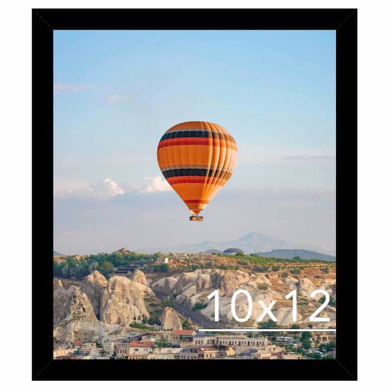 lot 8230 image: JCJMY 10x12 Picture Frame Black for Wall, Wall Hanging Horizontally or Vertically, 10 x 12 Wall Gallery Poster Photo Frame with Shatter Resistant Plexiglass, Black
