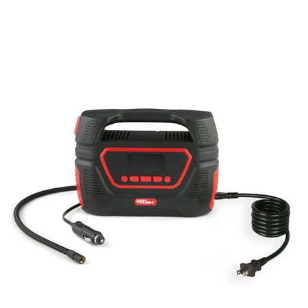 lot 7452 image: Hyper Tough Dual Power Digital Inflator for P19565R15 Car Tire  Car-DC 12V or Home-AC 120V - Retail $54