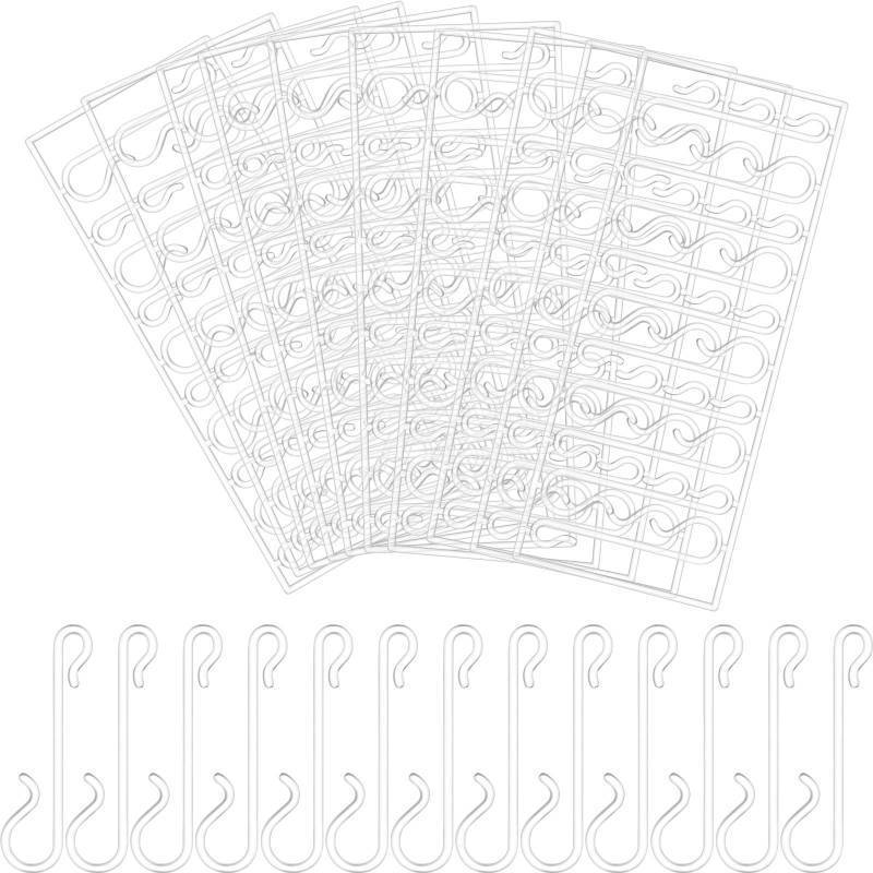lot 7687 image: Jetec Christmas Tree Hook, Christmas Ornament Hanger, Transparent, 100 Pcs