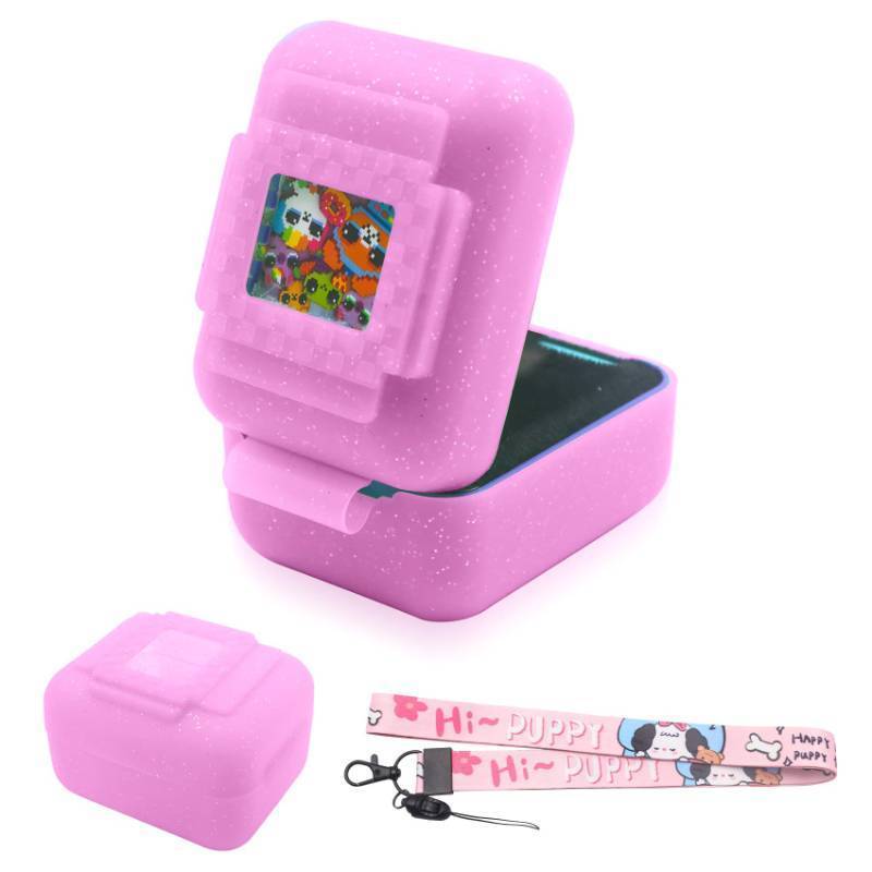 lot 8503 image: Silicone Cover Case for Bitzee Interactive Toy Digital Pet, Silicone Protective Cover for Virtual Electronic Pets, Digital Pet Accessories for Bitzee with Lanyard, Pink (Case Only)