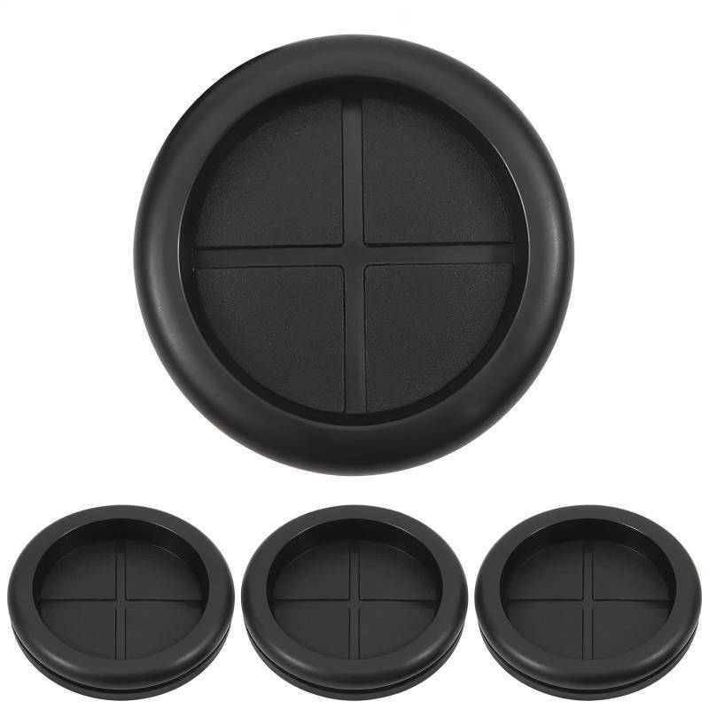 lot 8342 image: 4pcs 2 Rubber Grommets 1-1116 ID Double-Sided Rubber Plugs for Round Holes Cable Grommets for Wiring Protection Firewall Hole Plugs