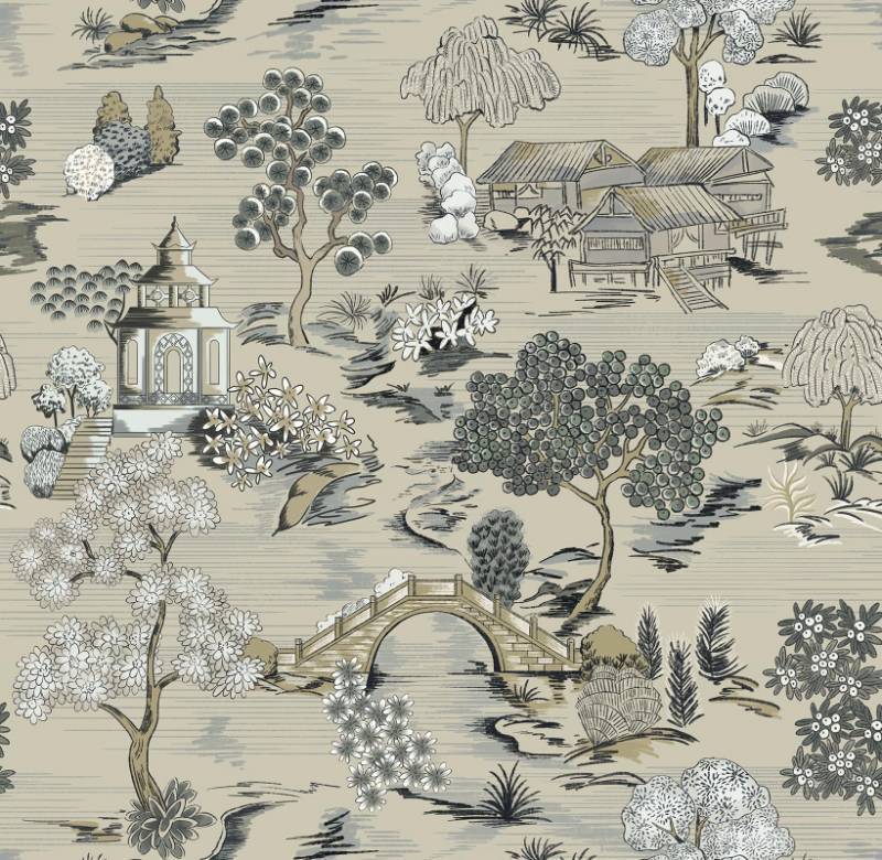 lot 8444 image: CiCiwind Vintage Peel and Stick Wallpaper Brown Wallpaper Farmhouse Contact Paper Toile Retro Removable Self Adhesive Japanese Textured Wall Paper for Bathroom Bedroom Cabinets 16 x 78.7