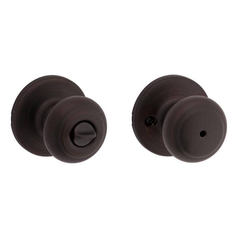 lot 8448 image: Kwikset Cove BedBath Knob in Venetian Bronze