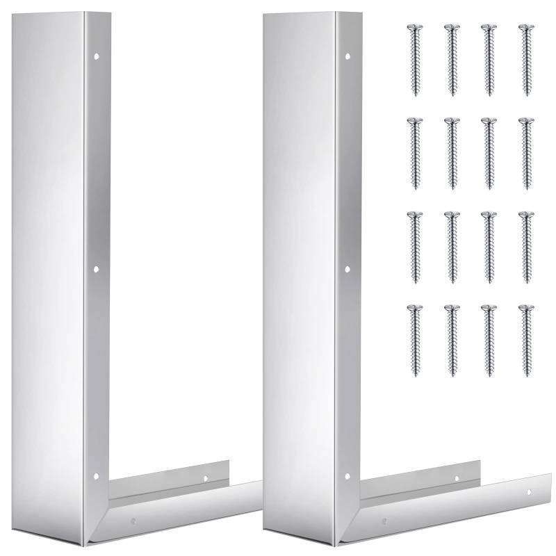 lot 8811 image: 2 Pcs Stainless Steel Microwave Trim Kit 3 Side Panel, Silver - Retail $36