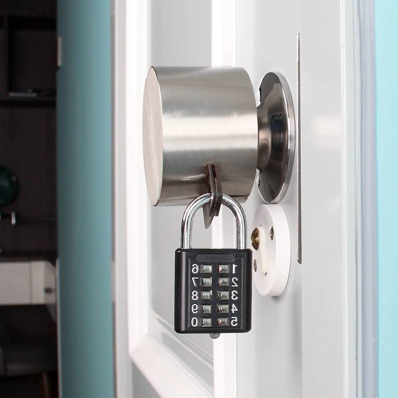 lot 8776 image: 2. TEMEILI Drill-Free Security Cover, Stainless Steel Anti-Access Protector, Stops Rotation & Keyhole Entry for Apartment Scenarios