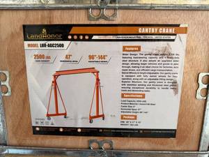 lot 10063 image: Unused Land Honor Gantry Crane (LHR-AGC2500)