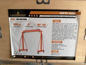 lot 10067 image: Unused Land Honor Gantry Crane (LHR-AGC5000)