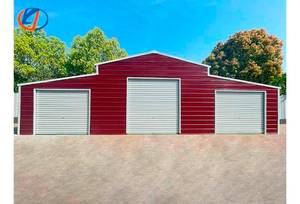 lot 10192 image: Unused KJ Metal 42x30ft Storage Shed (K4230G)