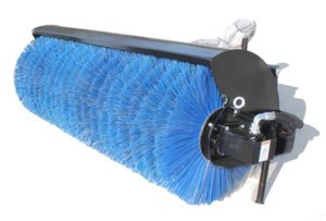 lot 10119 image: Unused Vorx Mini Skid Steer Angle Broom Attachment (NL431R)