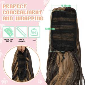 lot 2218 image: FELENDY Drawstring Hairpiece210 - Retail $20
