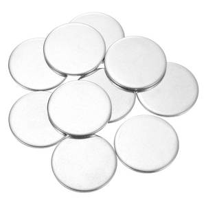 lot 2236 image: uxcell 10Pcs Stainless Steel Disc, 1 38(35mm) Dia 0.1(2.5mm) Thick 304 Stainless Steel Flat Round Sheet Blank Round Circle Plate for Crafts Metal Stamping and Jewelry Making - Retail $12
