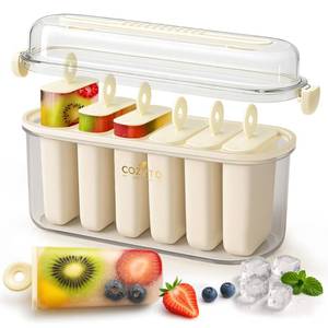 lot 2247 image: Frozora AquaSix �� Premium 6-Mold Popsicle Maker Set (120ml Each) with Anti-Spill Lid, Easy Release Tray & Drip-Free Handles  BPA-Free Ice Pop Molds for Kids & Adults  COZYTO - Retail $20