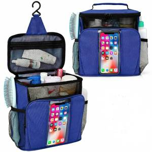 lot 2268 image: BAIMAY Dorm Room Essentials for Guys, Quick Dry Mesh Shower Caddy-Blue - Retail $21