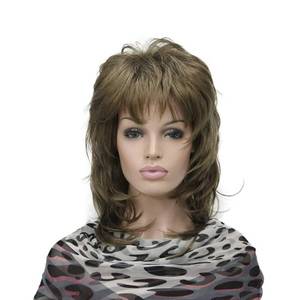 lot 2279 image: Lydell Long Soft Shaggy Layered Light Golden Brown Wig Classic Cap Full Synthetic Wigs (14) - Retail $23