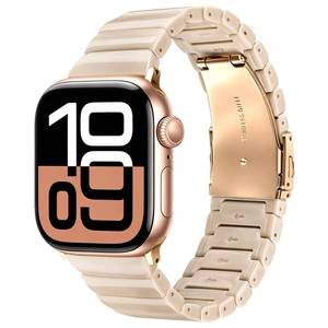 lot 2280 image: V-MORO Resin Bands Compatible with Apple Watch Band Women,Classic Oatmeal - Retail $20