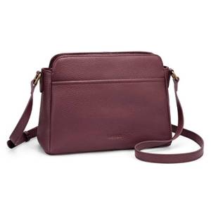 lot 2284 image: befen Rfid Crossbody Bags for Women Travel, Womens Soft Real Leather Shoulder Bag Anti-theft Small Size Purse Handbags 2026 Spring Summer Burgundy Purse - Retail $43