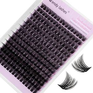 lot 2288 image: WENDY LASHES Wispy Lash Clusters D Curl 10-18MIX
