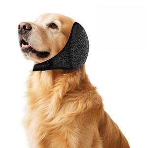 lot 2304 image: VALORIZE Dog Ear Hematoma Wrap, No Flap Waterproof Ear Cover for BathingSwimming, Calming & Noise Reduction (Grey, Large(Head Circle18-24)) - Retail $14