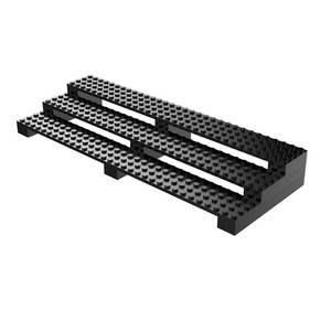 lot 2307 image: popbricks Brick Minifigure Display Case �� 3-Tier Display Stand for LEGO Minifigures �� Holds 35 Figures �� Black Organizer Shelf for Collectors  Great Gift for Minifigure Lovers - Retail $10