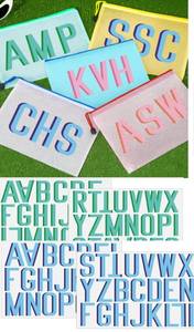 lot 2315 image: ForraFun 4 Sheet Personalized UV DTF Monogram Sticker,Normal,Pastel Mix - Retail $10