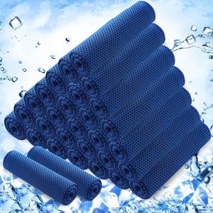 lot 2373 image: Hosuly 30 Pack Cooling Towels 40x12, Dark Blue - Retail $25