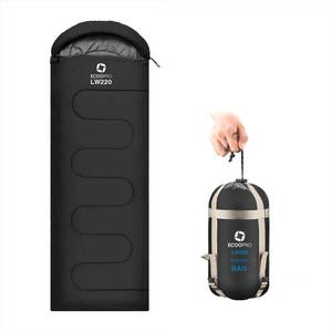 lot 2409 image: ECOOPRO Warm Weather Sleeping Bag - Portable, Waterproof, Compact Lightweight, Comfort with Compression Sack - Great for Outdoor Camping, Backpacking & Hiking-83 L x 30 W Fits Adults (B-Black) - Retail $24