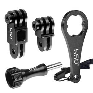 lot 2423 image: HSU Aluminum Extension Arm for GoPro Hero 1312, Metal Adjust Arm Straight Joints Mount, Same Direction Straight Joints Mount for Go Pro Hero 111098765 Black, DJI Osmo Action and More(Black) - Retail $15