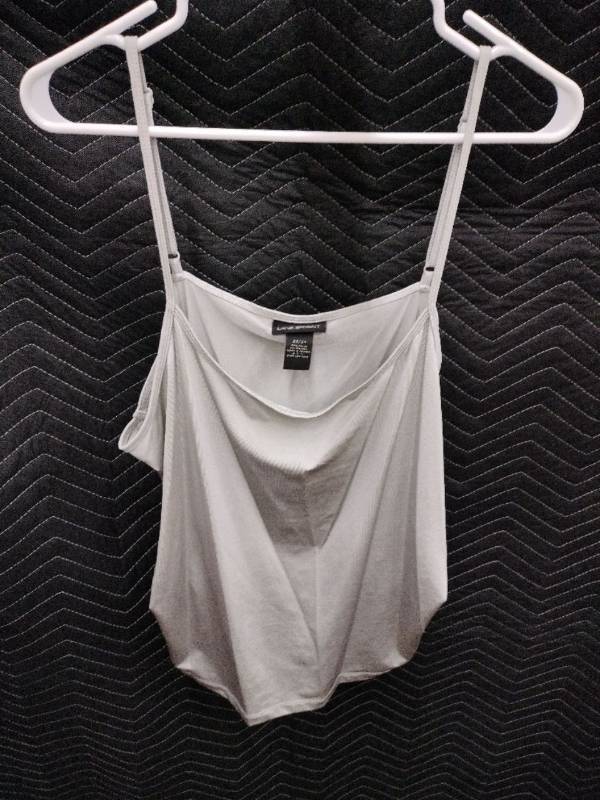 lot 59469 image: Lane Bryant plus-size light gray or white camisole tank top - 2224