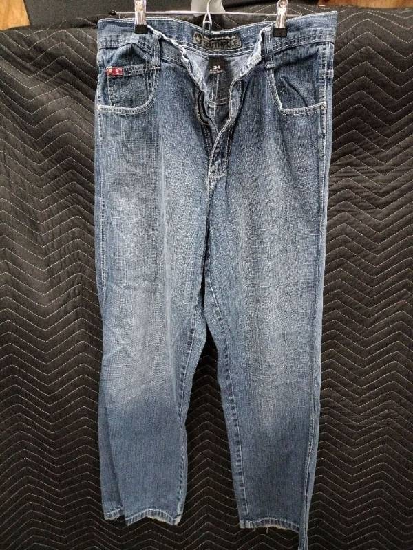 lot 63484 image: Southpole Y2K-style baggy denim jeans - 34