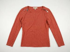lot 25719 image: Michael Kors Long Sleeve Top with Shoulder Zippers Size M