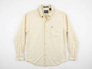 lot 25733 image: Nautica Vintage Oxford Cream Button-Up Shirt - 16
