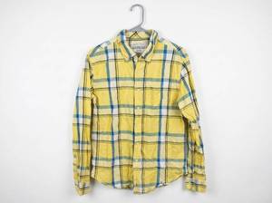 lot 25735 image: Aeropostale Plaid Button-Up Shirt MM Yellow Blue