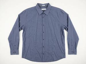 lot 25737 image: Calvin Klein Blue Button Up Dress Shirt - XL