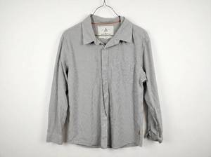 lot 25751 image: Wonderwall Gray & White Checkered Long-Sleeve Shirt - XL