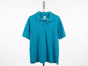 lot 25752 image: Old Navy Regular Fit Short-Sleeve Polo Shirt Turquoise XXL