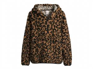 lot 25774 image: No Boundaries Leopard Print Fuzzy Jacket XXL2XG