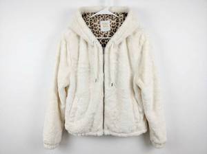 lot 25798 image: Cali 1850 Los Angeles Leopard Print Zip Hoodie XL