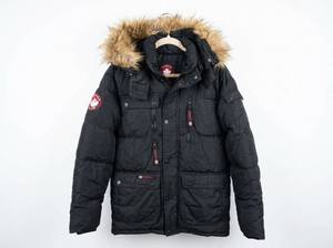 Canada Weathergear Black Puffer Jacket w/ Fur Hood M