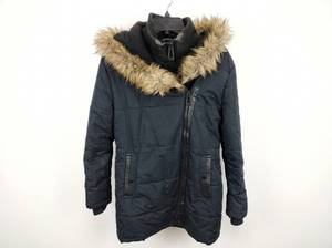 lot 25815 image: CDNMute Noize Black Parka Jacket w Faux Fur Hood LG