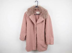 lot 25816 image: Lost Ink Faux Fur Collar Coat UK 25 US 5X