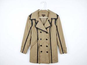 lot 25820 image: Dana Buchman Double-Breasted Trench Coat XL Tan