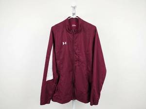 lot 25821 image: Under Armour XXL AllSeasonGear Full-Zip Track Jacket Maroon
