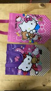 Hello Kitty reusable shopping Bags 2-Pack Pink Purple -
