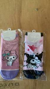 lot 176 image: Sanrio Character Socks 2-Pair Set with Printed Designs women