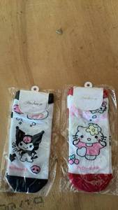 lot 178 image: Fashion Character Print Socks 2-Pair Set women