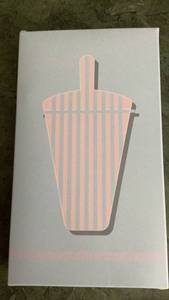 lot 224 image: Strawberry-shaped Tumbler with Lid and Straw and strap