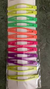 lot 228 image: Snap Hair Clips Assorted Neon Colors 12-Pack