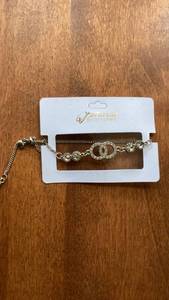 lot 257 image: Princess Accessories Rhinestone Bracelet with Chain adjustable
