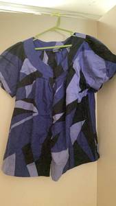 lot 276 image: Anage Womens Clothing Lot 2 Pieces Patterned Tops both size 1x preloved
